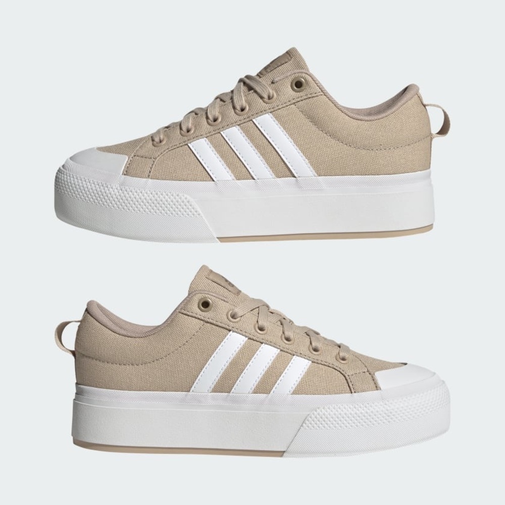 adidas BRAVADA 2.0 PLATFORM SHOES Women’s Beige White